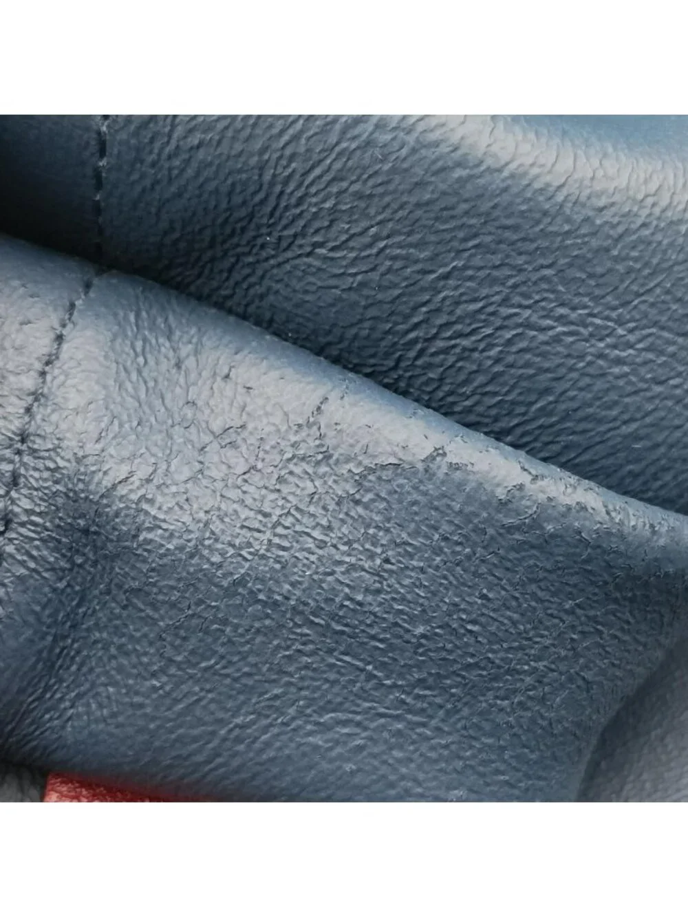 Gucci Rajah Navy Red Suede Leather Shoulder Bag